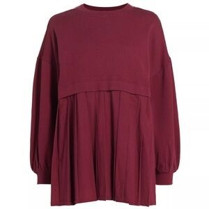 NWT Free People Eleanor, XS, Burgundy
